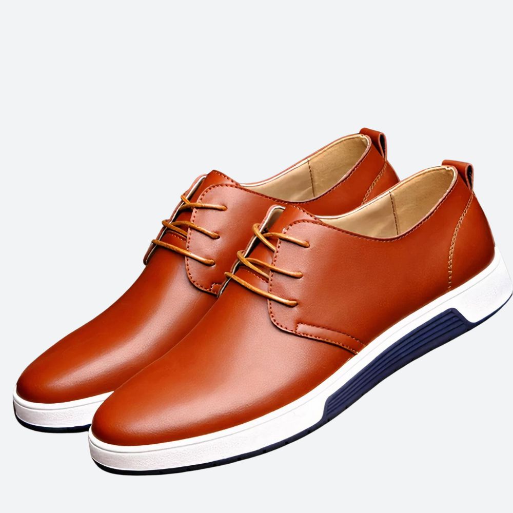 Buty męskie skórzane półbuty eleganckie ortopedyczne wygodne na wiosnę i lato