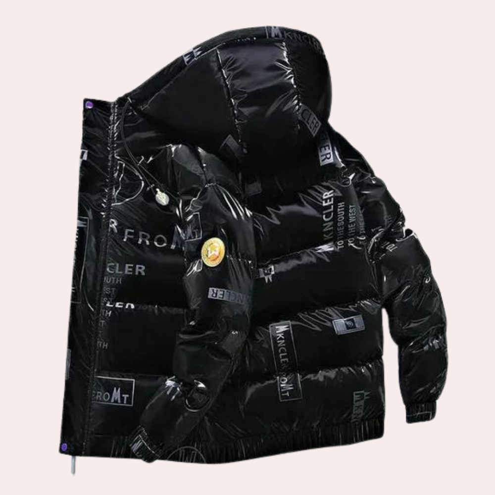 Liliana - Stylish men's winter jacket Alfred with a hood