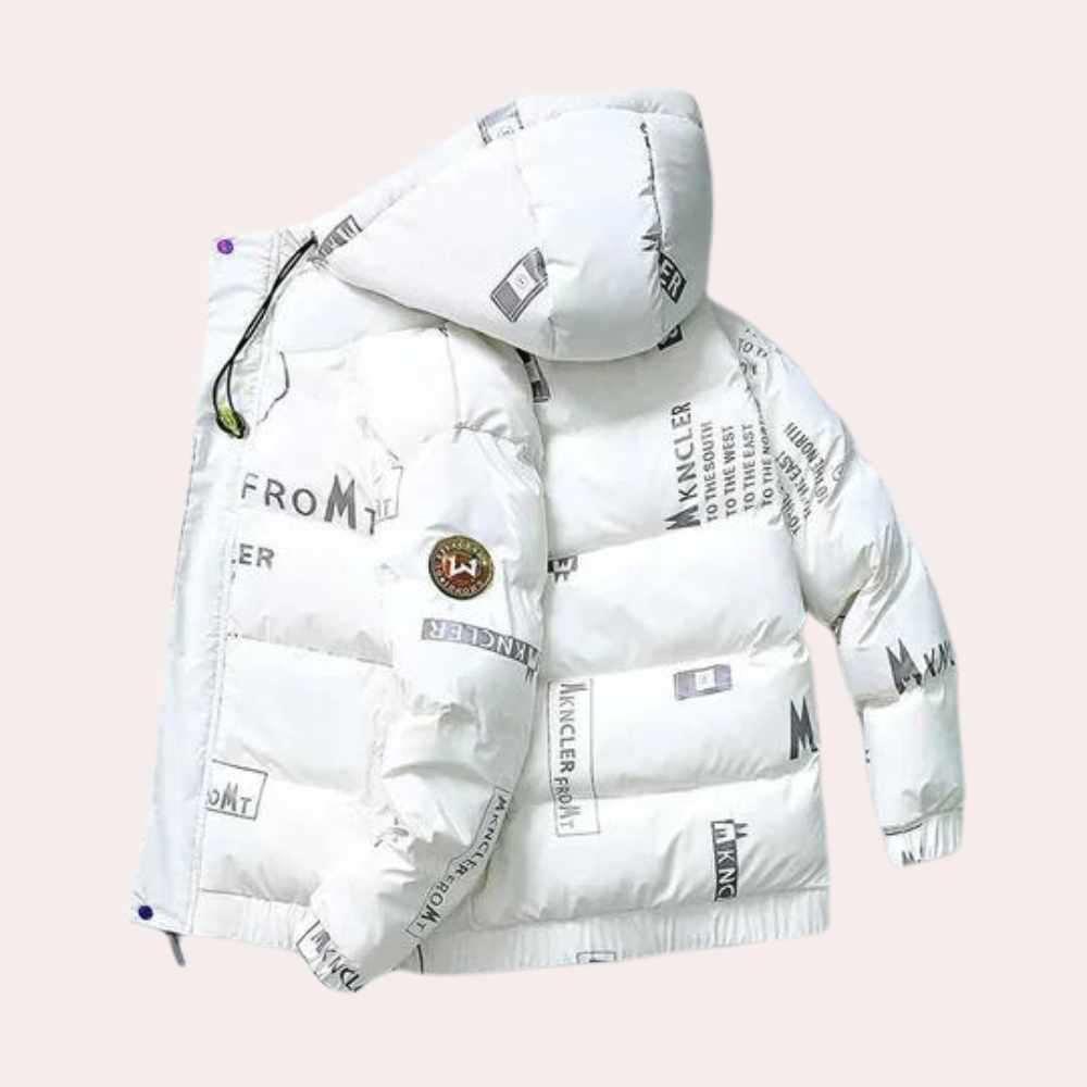 Liliana - Stylish men's winter jacket Alfred with a hood