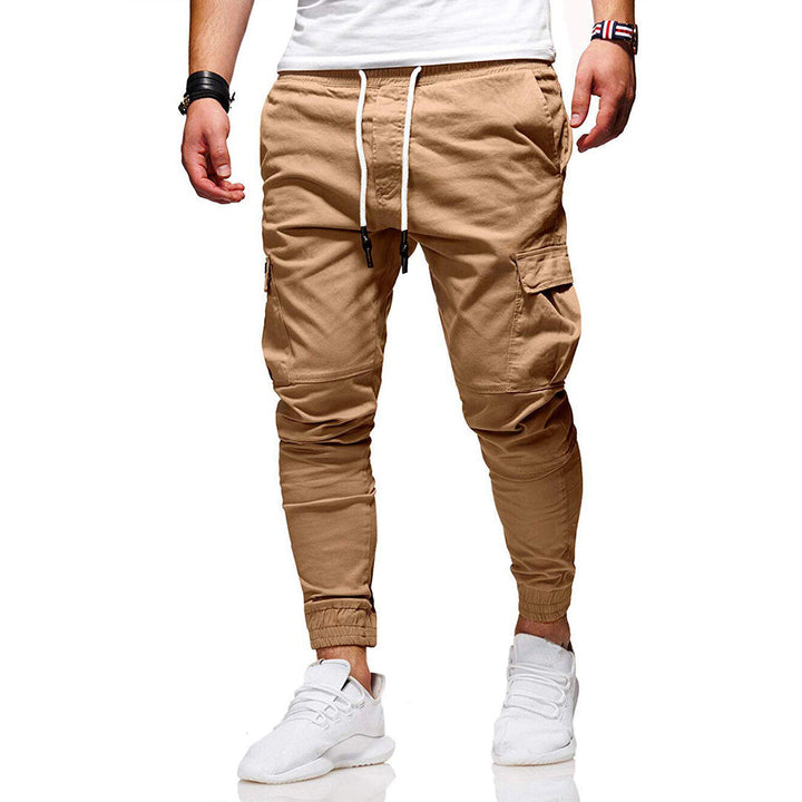 Spodnie cargo męskie bawełniane na wiosnę joggery casual spodnie bojówki wygodne