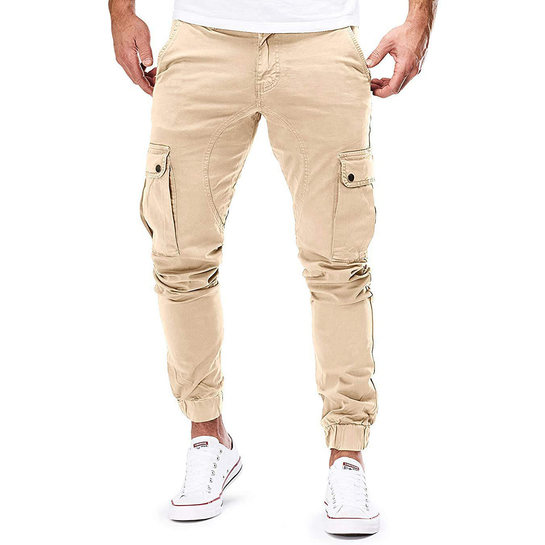 Spodnie cargo męskie bawełniane na wiosnę joggery casual spodnie bojówki wygodne