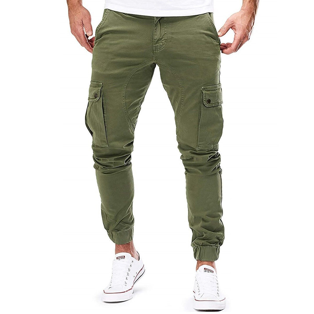 Spodnie cargo męskie bawełniane na wiosnę joggery casual spodnie bojówki wygodne