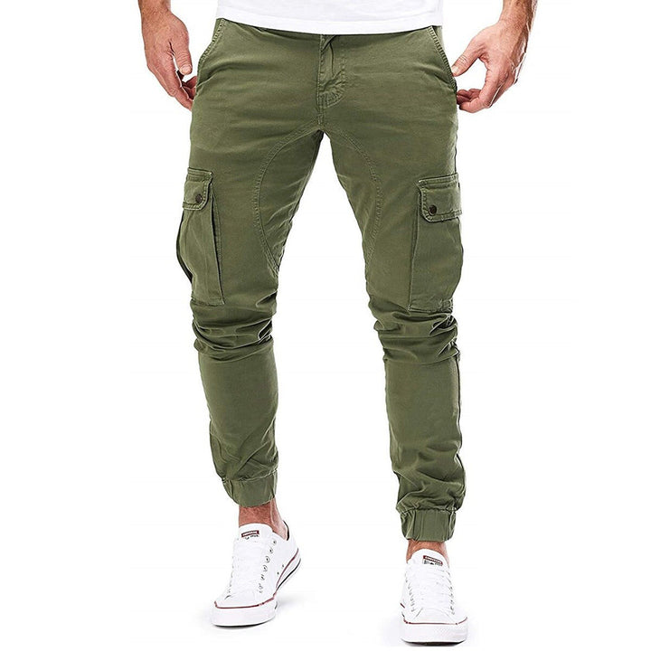 Spodnie cargo męskie bawełniane na wiosnę joggery casual spodnie bojówki wygodne