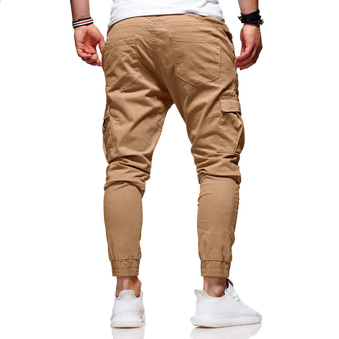 Spodnie cargo męskie bawełniane na wiosnę joggery casual spodnie bojówki wygodne
