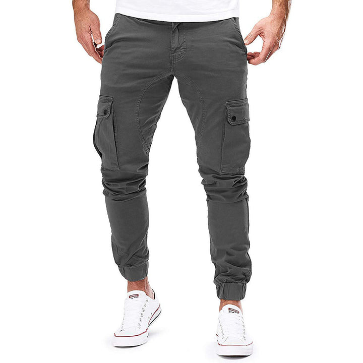 Spodnie cargo męskie bawełniane na wiosnę joggery casual spodnie bojówki wygodne