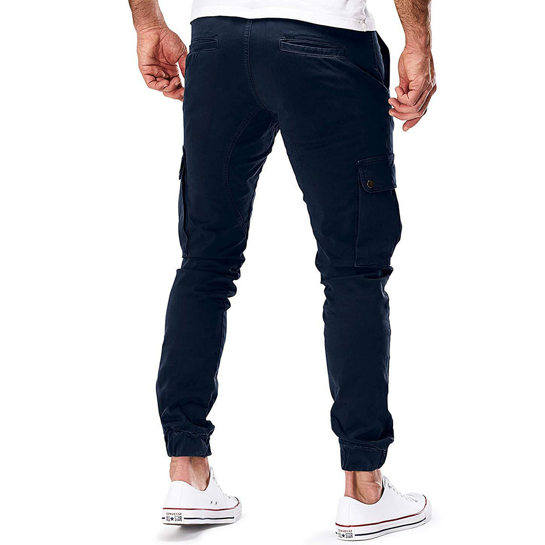Spodnie cargo męskie bawełniane na wiosnę joggery casual spodnie bojówki wygodne