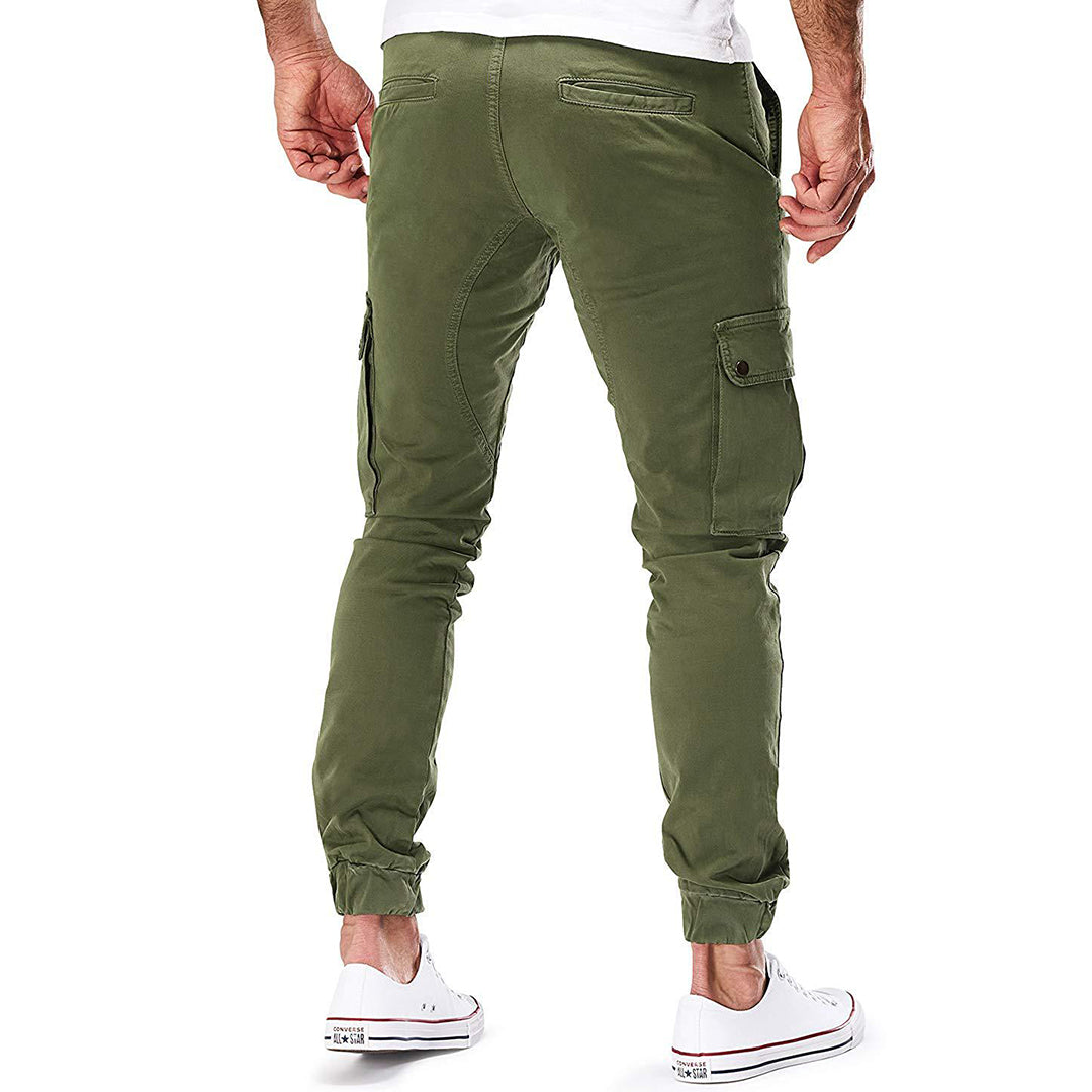 Spodnie cargo męskie bawełniane na wiosnę joggery casual spodnie bojówki wygodne