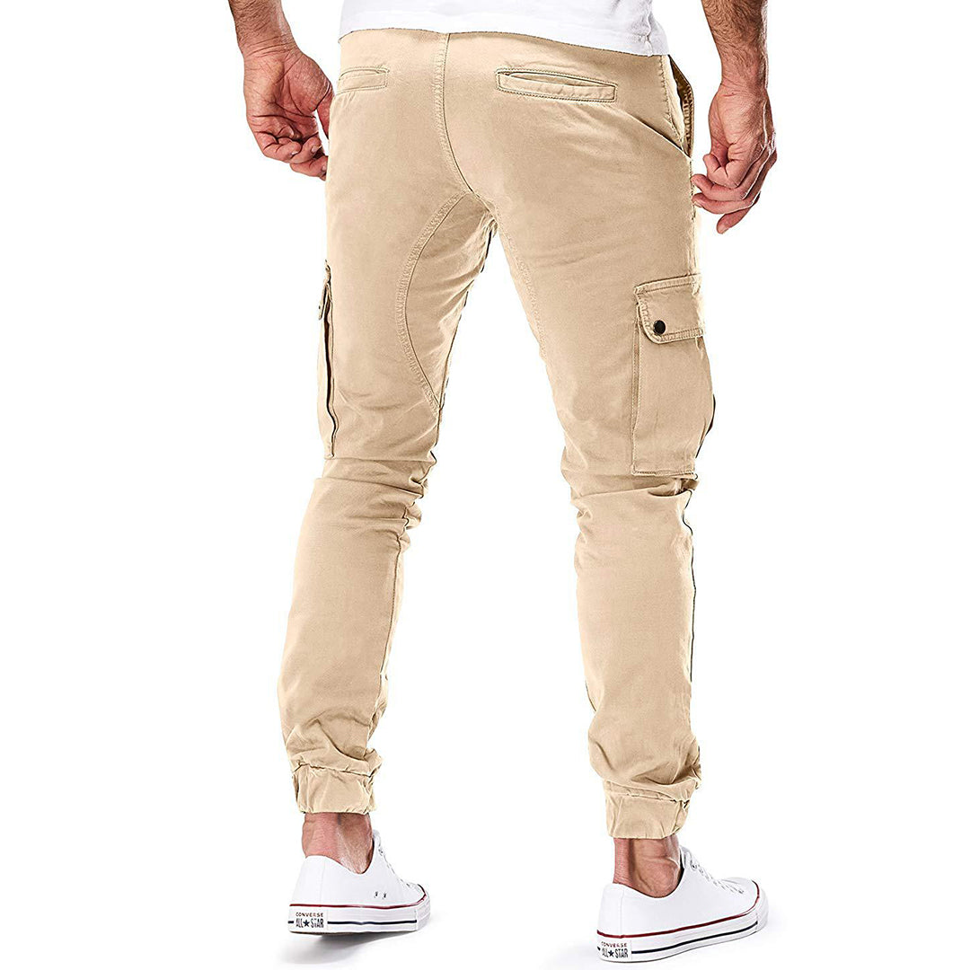 Spodnie cargo męskie bawełniane na wiosnę joggery casual spodnie bojówki wygodne