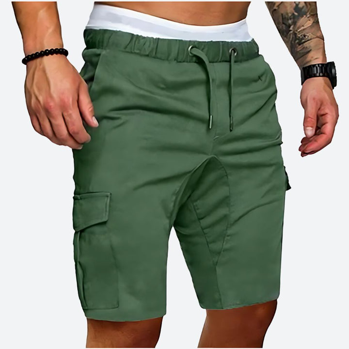 Szorty cargo męskie bawełniane na lato – krótkie spodenki casualowe outdoorowe