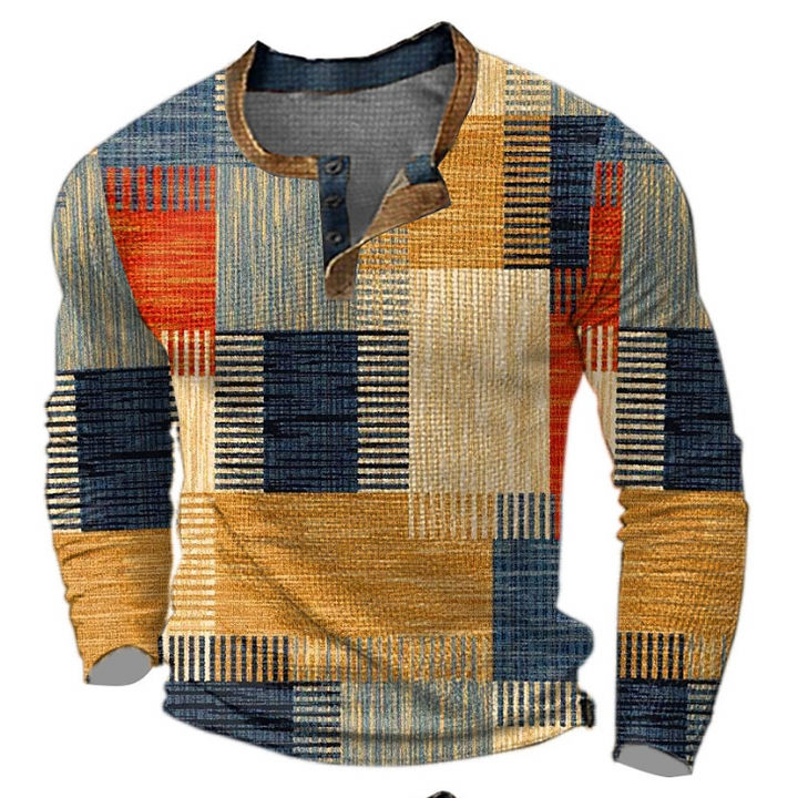 Sweter męski bawełniany wiosenny casual z długim rękawem do codziennego noszenia