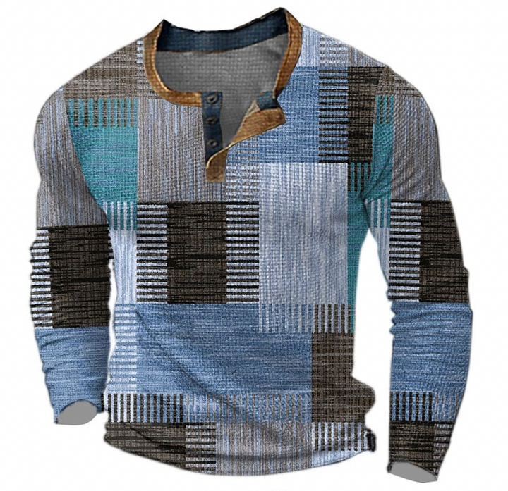 Sweter męski bawełniany wiosenny casual z długim rękawem do codziennego noszenia