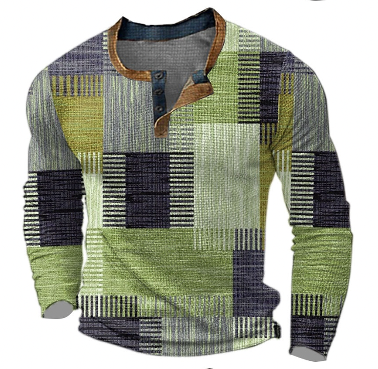Sweter męski bawełniany wiosenny casual z długim rękawem do codziennego noszenia