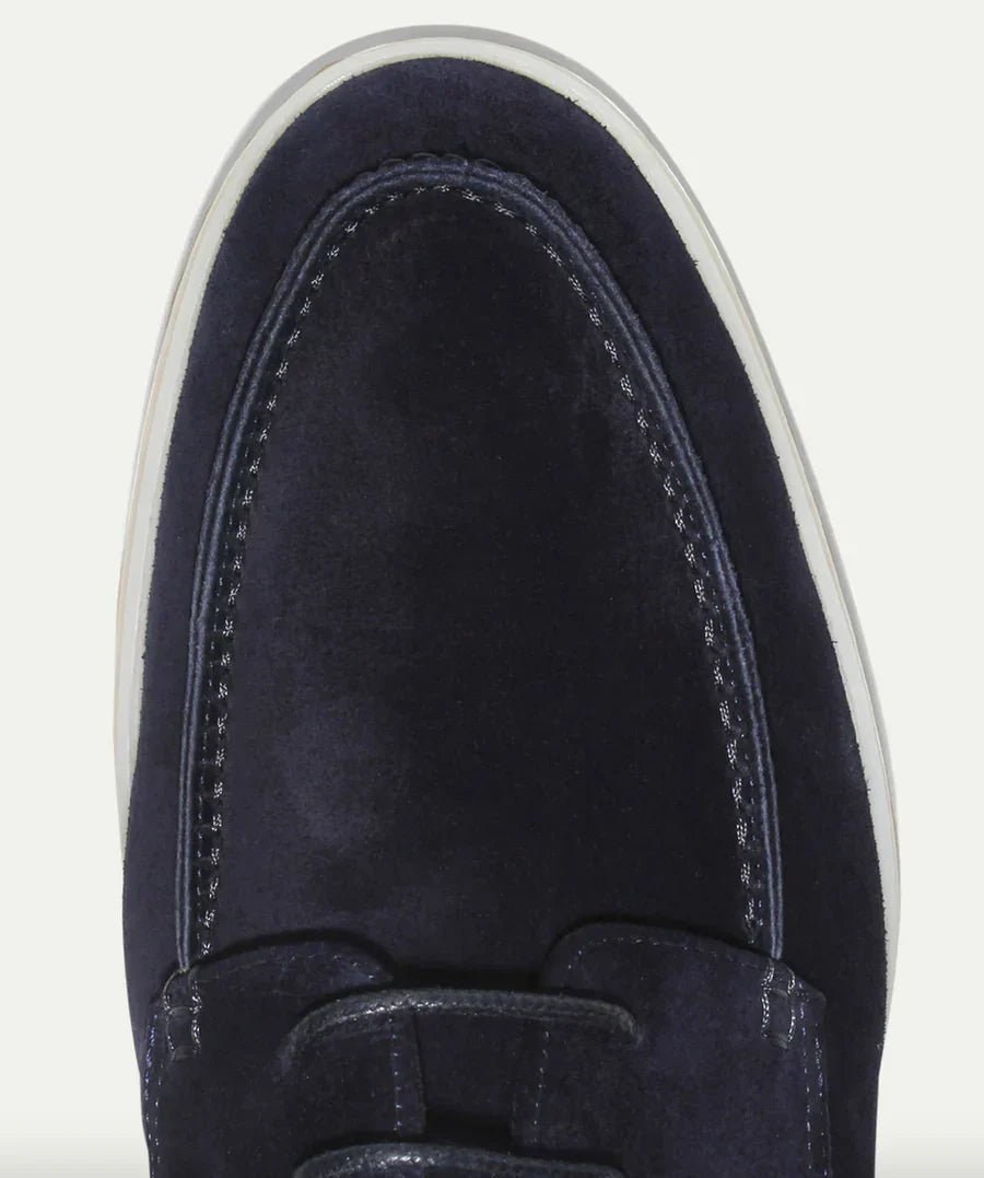 Loafersy skórzane męskie luksusowe z wiązaniem eleganckie lato 2026