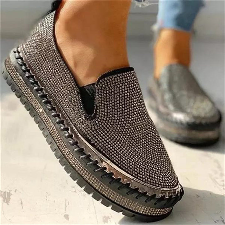 Mokasyny damskie wiosenne skóra ekologiczna buty wsuwane casual na platformie wygodne