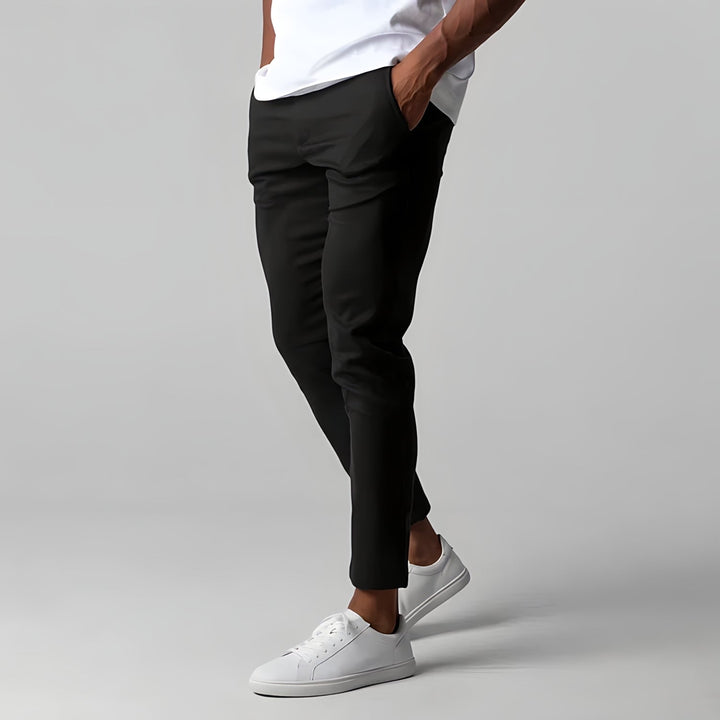 Spodnie chinos męskie bawełniane elastyczne slim fit jesienne