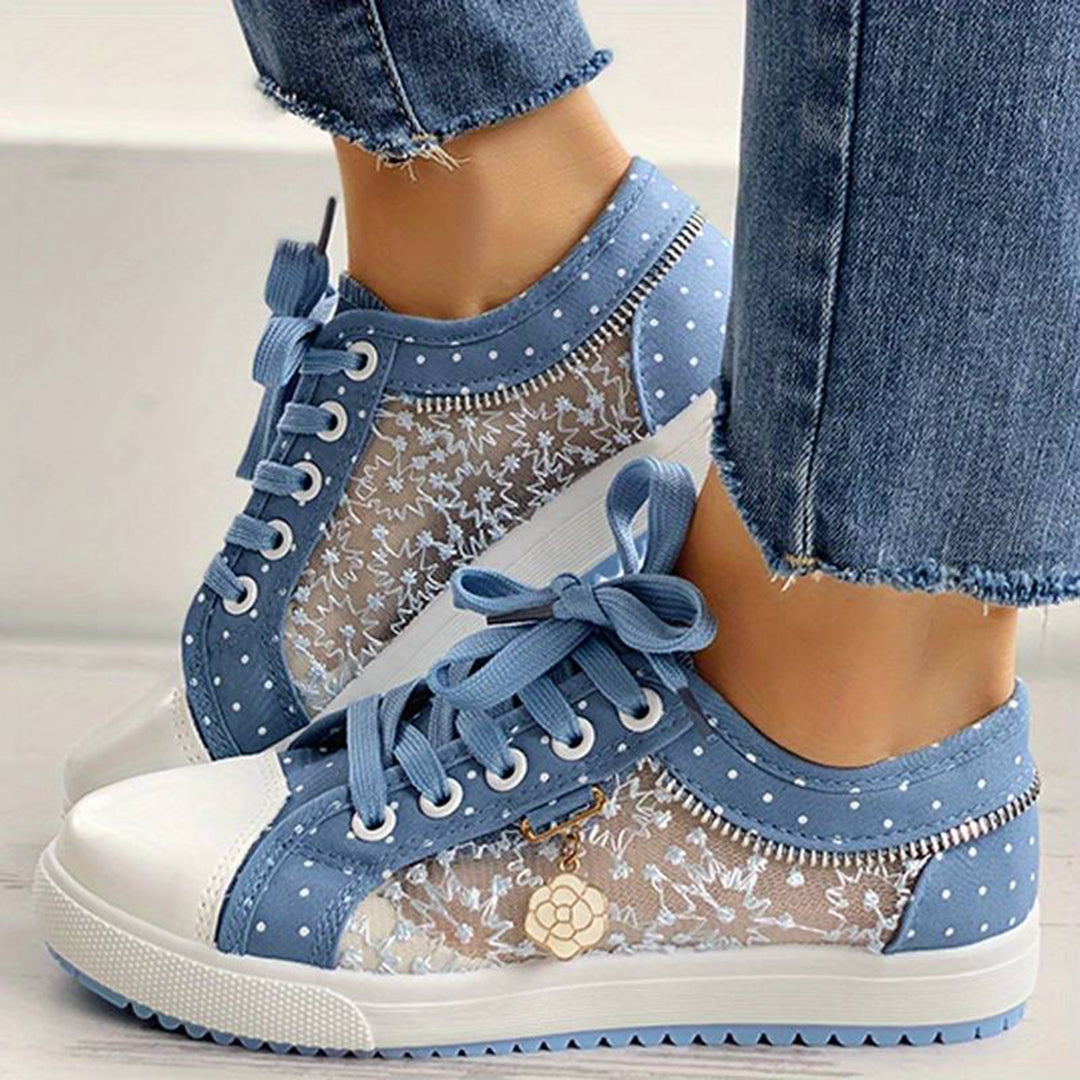 Trampki damskie bawełniane na wiosnę lekkie oddychające tenisówki modne sneakersy