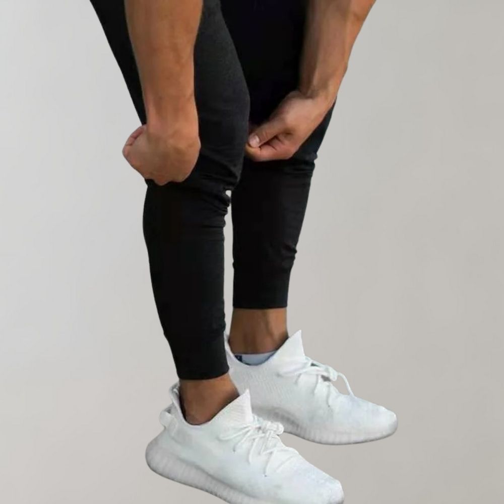 Spodnie męskie dresowe bawełniane slim fit sportowe na wiosnę do biegania fitness