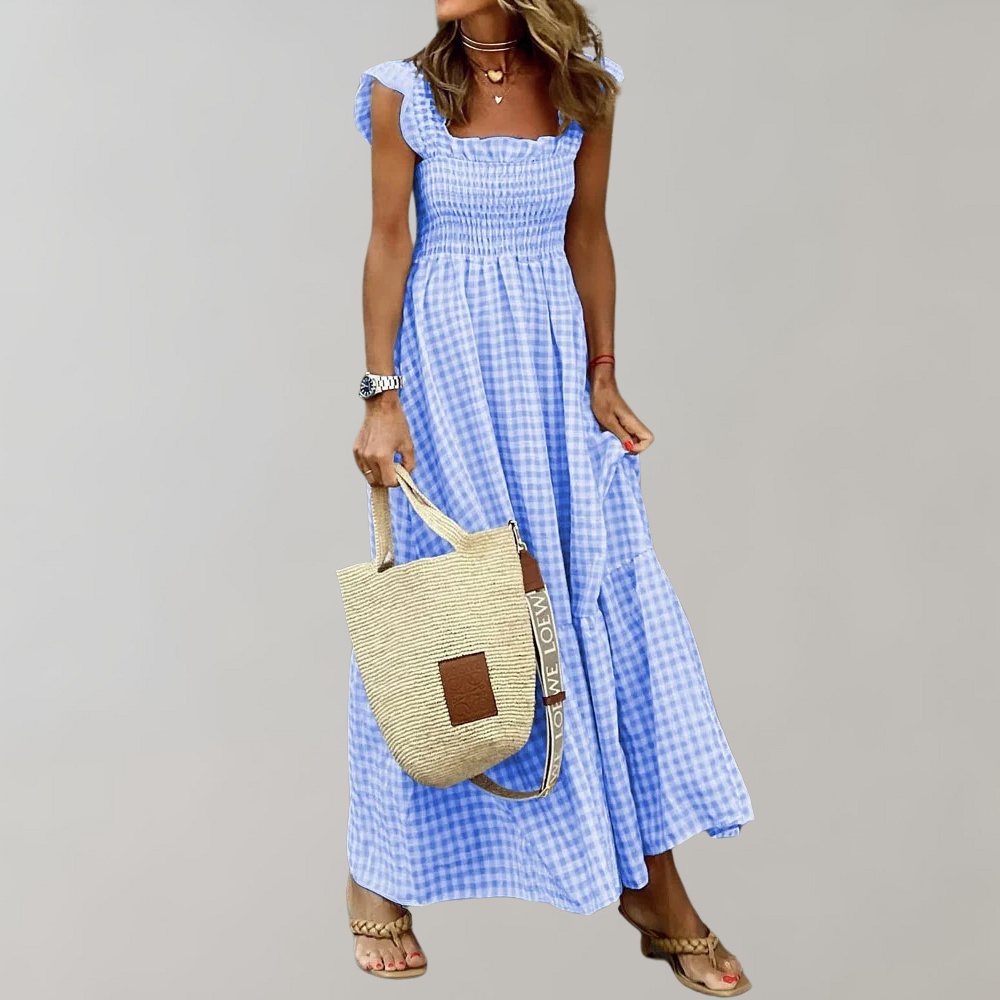 Sukienka damska bawełniana letnia maxi w stylu boho przewiewna na lato