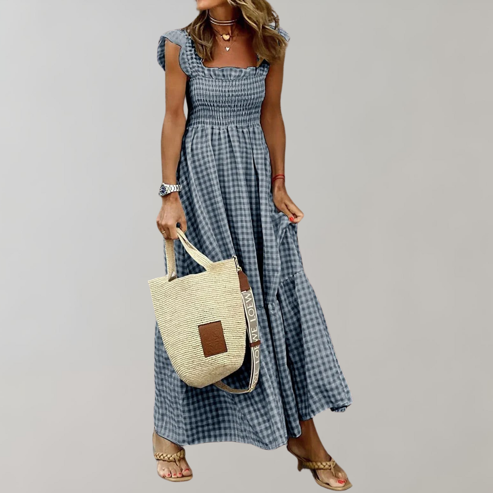 Sukienka damska bawełniana letnia maxi w stylu boho przewiewna na lato