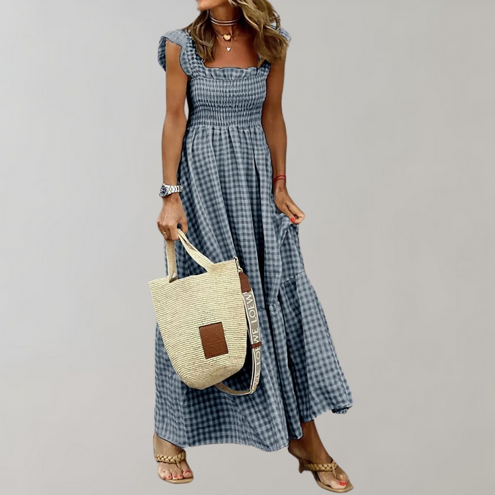 Sukienka damska bawełniana letnia maxi w stylu boho przewiewna na lato