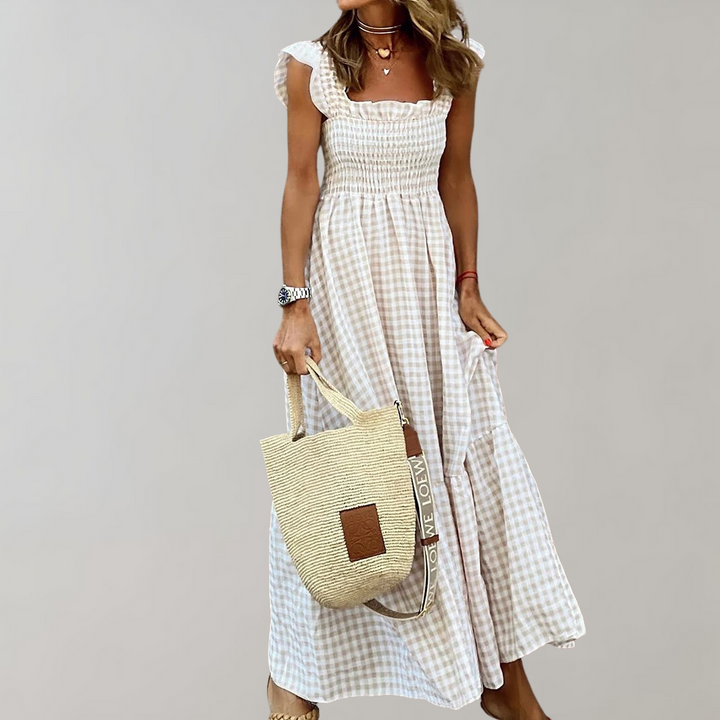 Sukienka damska bawełniana letnia maxi w stylu boho przewiewna na lato