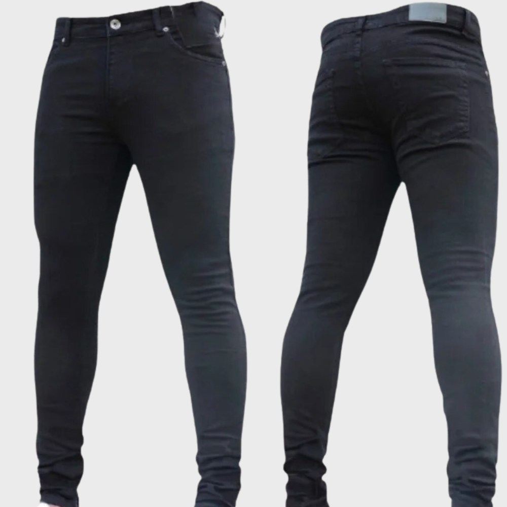 Jeansy męskie slim fit bawełniane spodnie jeansowe na wiosnę modne dopasowane