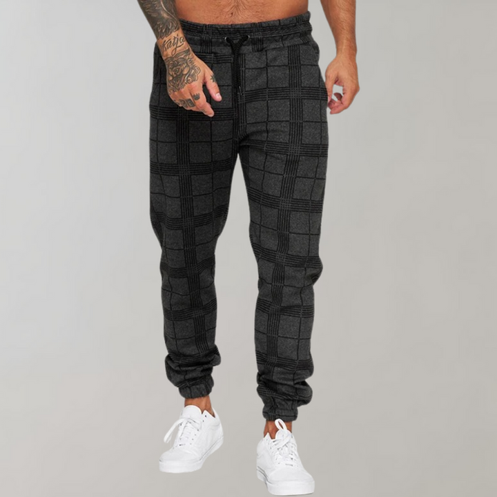 Spodnie męskie bawełniane na wiosnę casualowe eleganckie joggery slim fit wygodne