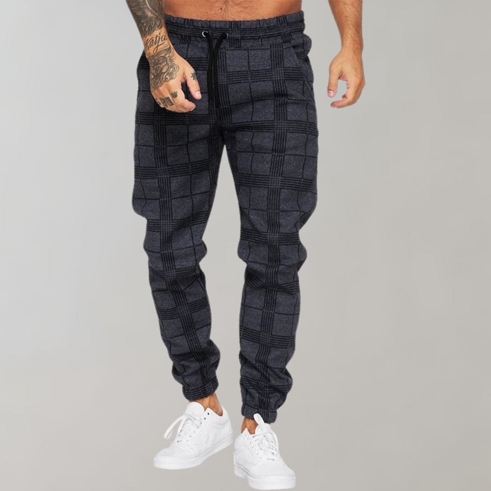 Spodnie męskie bawełniane na wiosnę casualowe eleganckie joggery slim fit wygodne