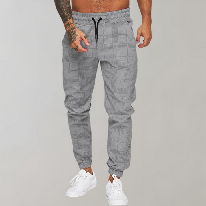 Spodnie męskie bawełniane na wiosnę casualowe eleganckie joggery slim fit wygodne