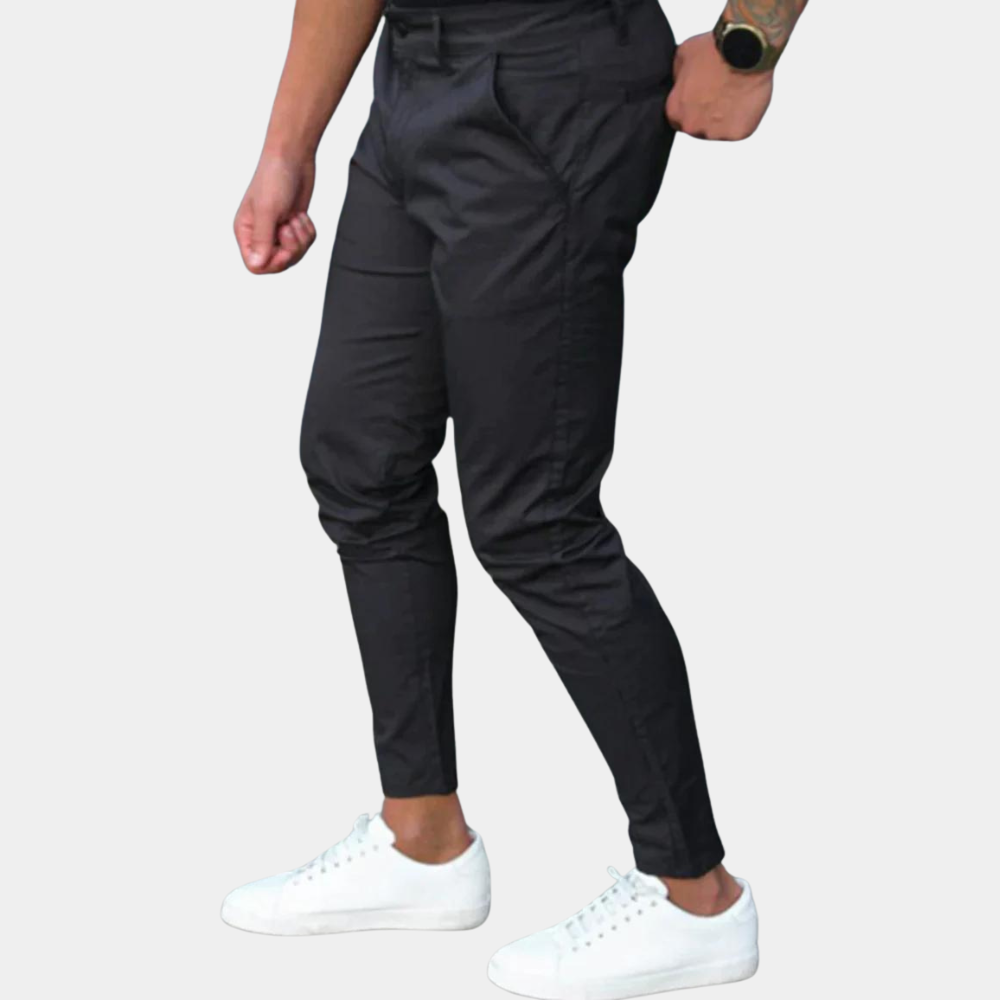 Spodnie męskie eleganckie bawełniane wiosenne chinosy slim fit casualowe męskie