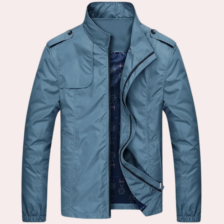 Pánská bomber bunda bavlněná lehká jarní přechodová casual na zip slim fit