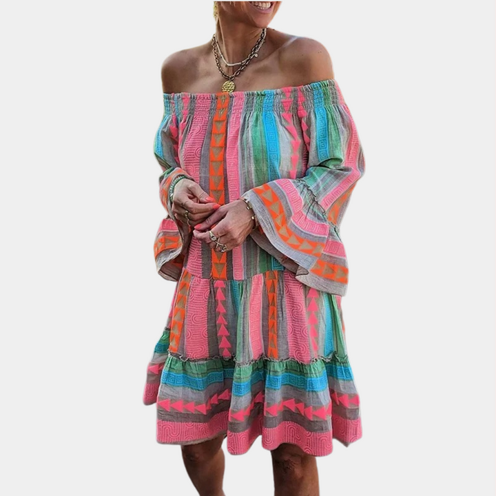 Sukienka hiszpanka bawełniana na lato – lekka sukienka boho damska midi
