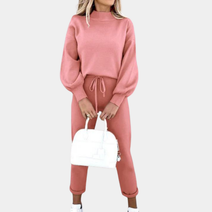 Komplet damski dresowy bawełniany bluza i spodnie na wiosnę wygodny zestaw casual