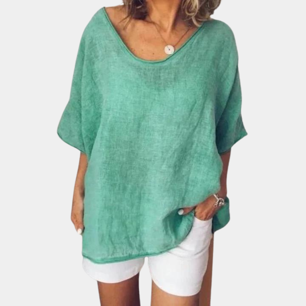 Koszulka damska bawełniana oversize T-shirt na lato luźna przewiewna casual wygodna