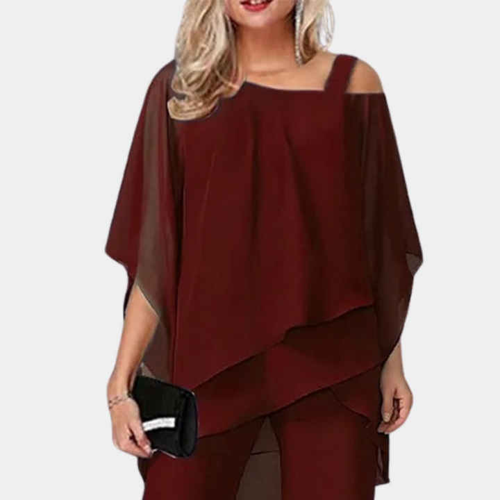 Maria - Stylowy 2-częściowy zestaw damski dla nowoczesnych stylizacji