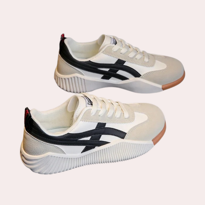Buty sportowe damskie skórzane na wiosnę – sneakersy damskie skóra naturalna casual