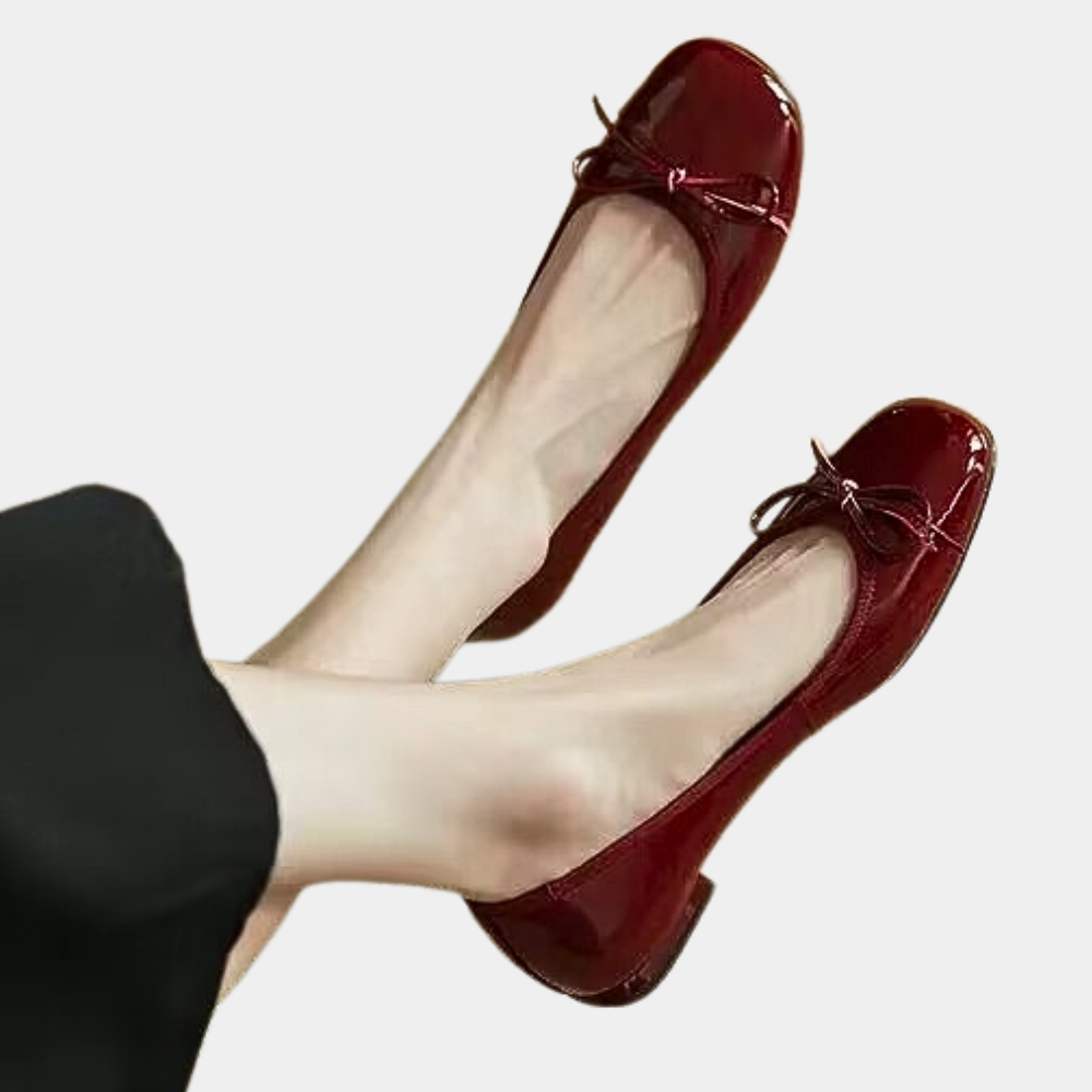 Baleriny damskie skórzane eleganckie buty płaskie wiosenne klasyczne komfortowe