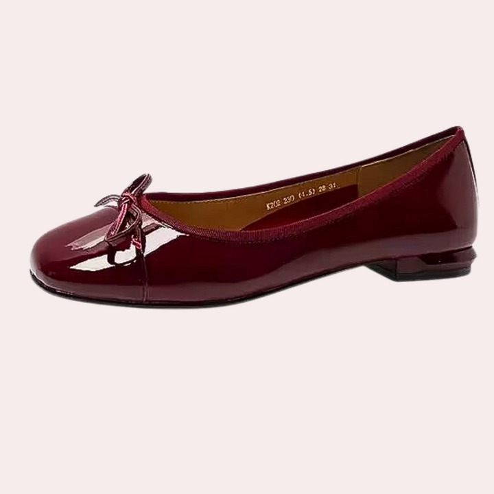 Baleriny damskie skórzane eleganckie buty płaskie wiosenne klasyczne komfortowe