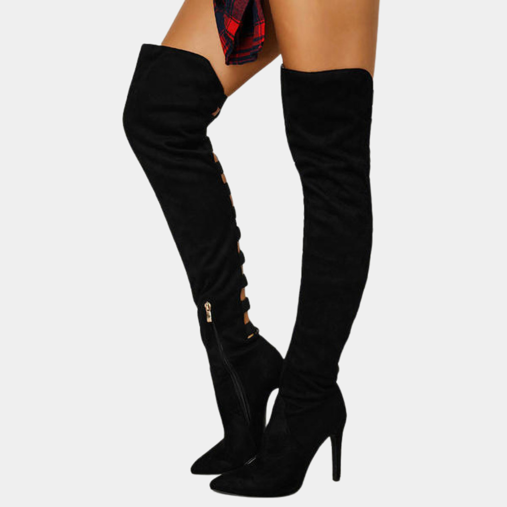 Hanna - Eleganckie buty za kolano dla kobiet o szykownym wyglądzie