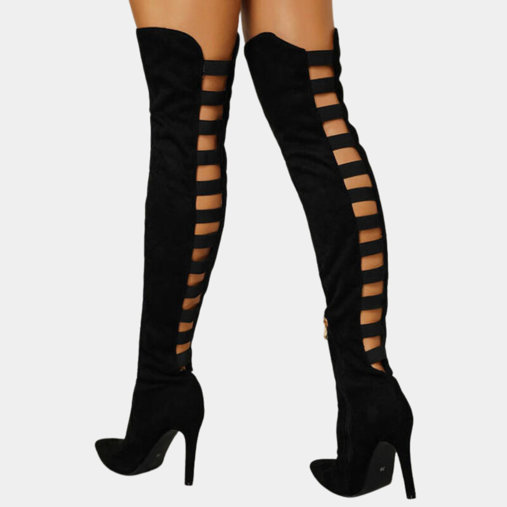 Hanna - Eleganckie buty za kolano dla kobiet o szykownym wyglądzie