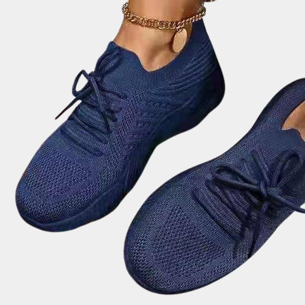 Sneakersy damskie oddychające knit na wiosnę lekkie buty sportowe wygodne casual