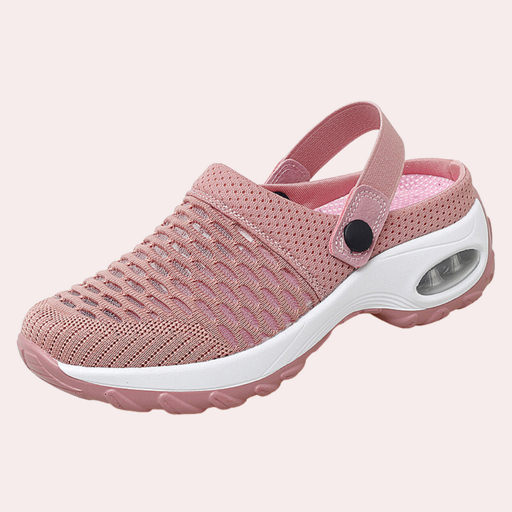 Klapki damskie sportowe siateczkowe letnie lekkie buty na platformie wygodne