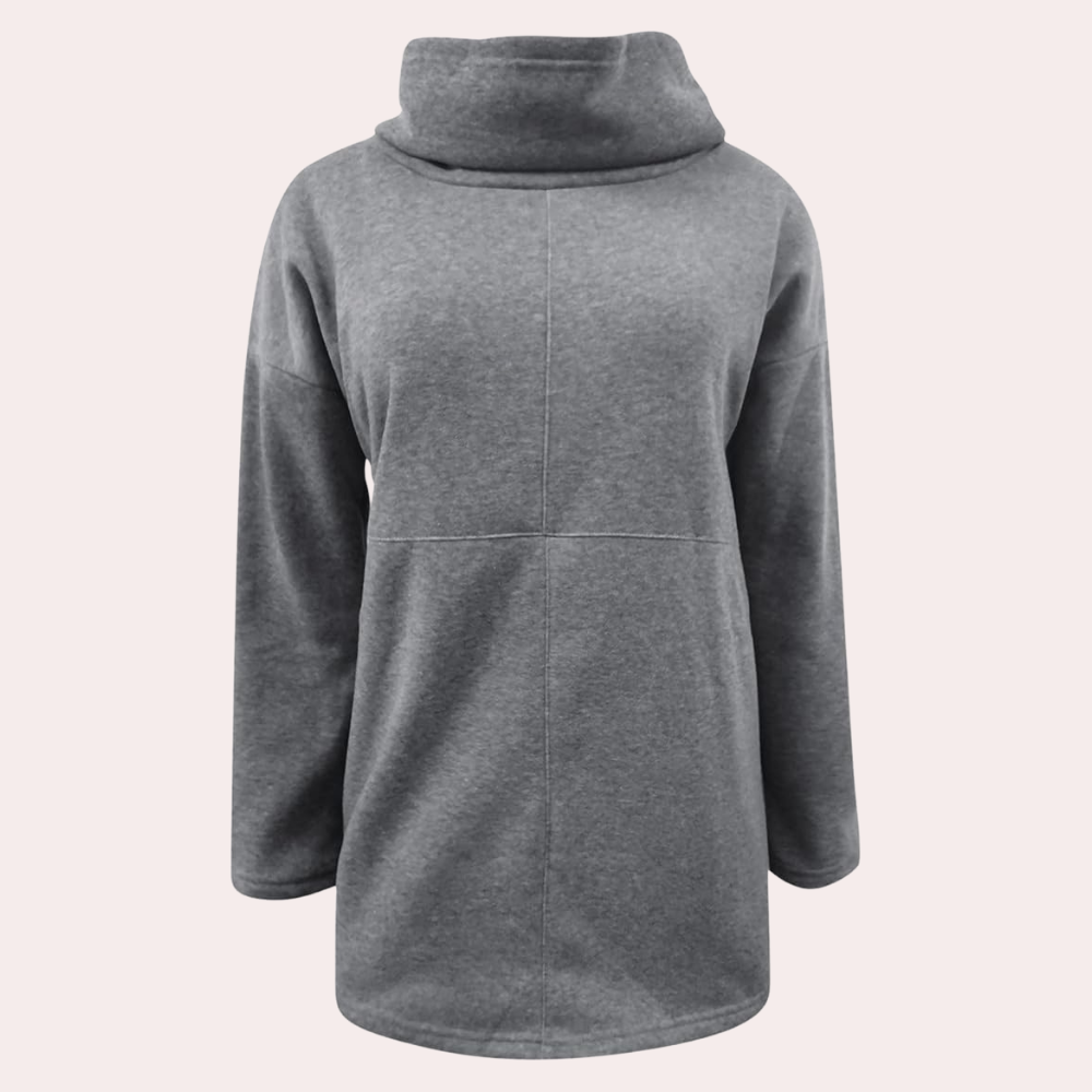 Sweter damski golf wełniany luźny ciepły zimowy oversize modny casualowy