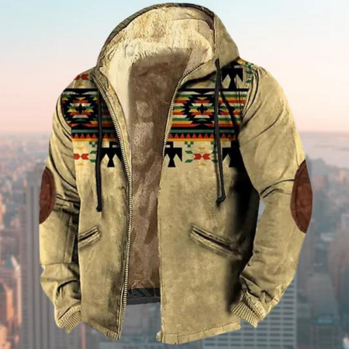 Casaco de Inverno Masculino com Capuz e Forro de Fleece – Casaco Quente para o Inverno para Homens