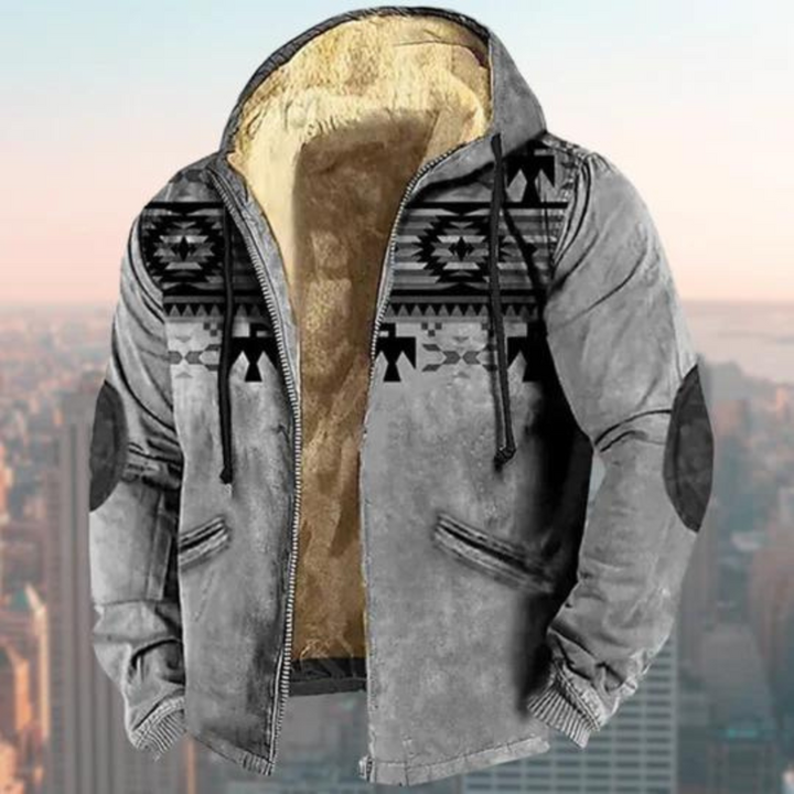 Casaco de Inverno Masculino com Capuz e Forro de Fleece – Casaco Quente para o Inverno para Homens
