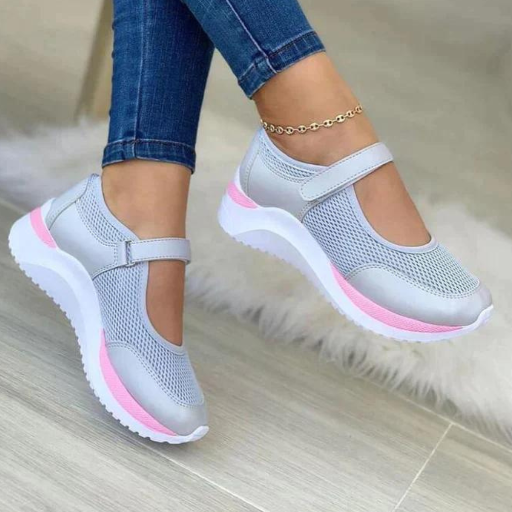 Buty damskie sportowe siateczkowe oddychające na wiosnę lekkie sneakersy wygodne
