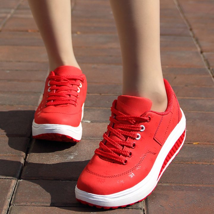Sneakersy damskie skórzane sportowe buty casual na sezon wiosna-lato komfortowe