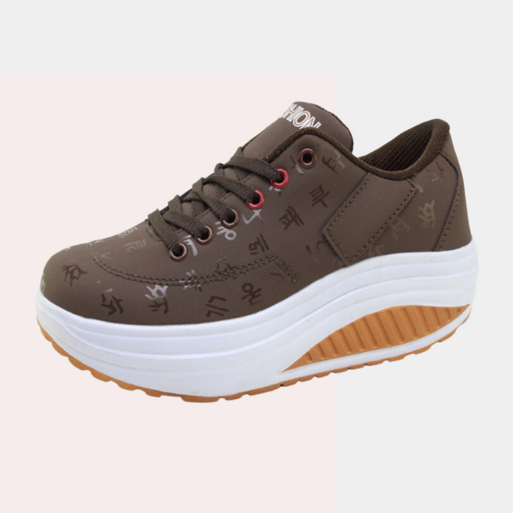 Sneakersy damskie skórzane sportowe buty casual na sezon wiosna-lato komfortowe