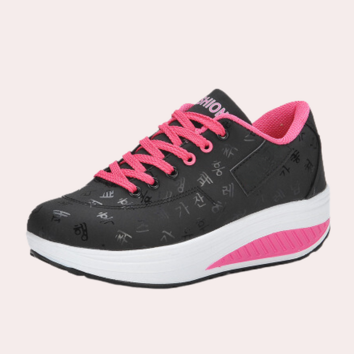 Sneakersy damskie skórzane sportowe buty casual na sezon wiosna-lato komfortowe
