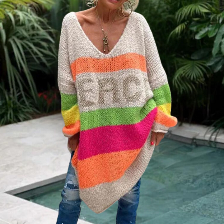 Sweter damski wiosenny dzianinowy bawełniany oversize lekki komfortowy styl casual